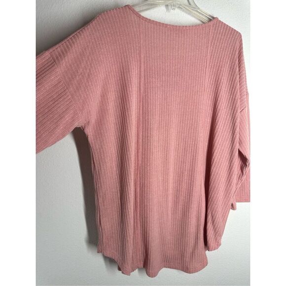 Weekend Suzanne Betro Women’s Bohemian Knit Pink Peach Sweater Size 1X - Picture 5 of 11